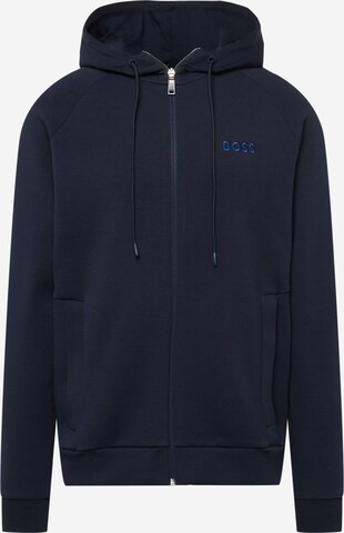 BOSS Sweat jacket 'Saggy' in Blue: front