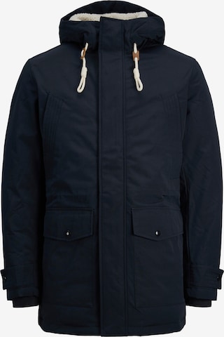 JACK & JONES Téli parka 'Mash' - kék: elől