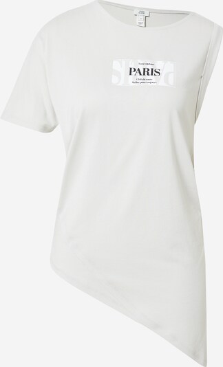 River Island Тениска в светлосиво / черно / бяло, Преглед на продукта