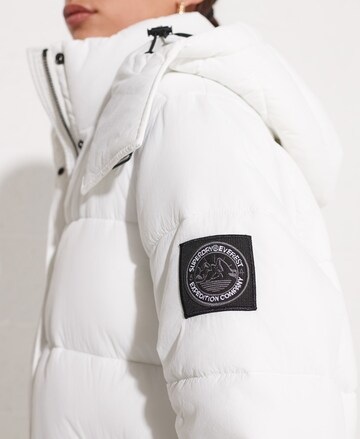 Superdry Winterjas 'Expedition Cocoon' in Wit