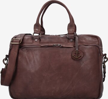 Harbour 2nd Document Bag 'Jonathan' in Brown: front