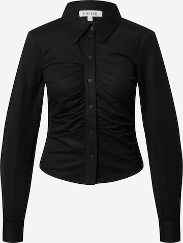 Camicia da donna 'Sawyer' di EDITED in nero: frontale