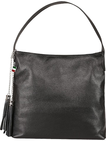 Florence Schultertasche in Schwarz: Vorderseite