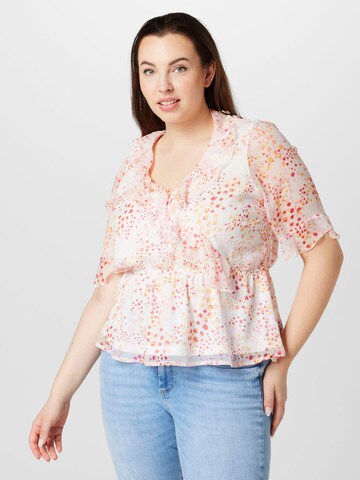 Vero Moda Curve Blouse 'DORA KAYA' in White: front