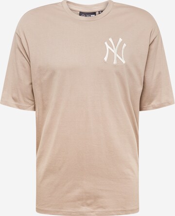 T-Shirt 'League Essentials' NEW ERA en beige : devant