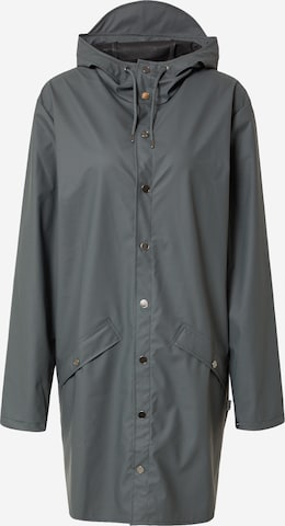 RAINS Демисезонное пальто в Серый: спереди