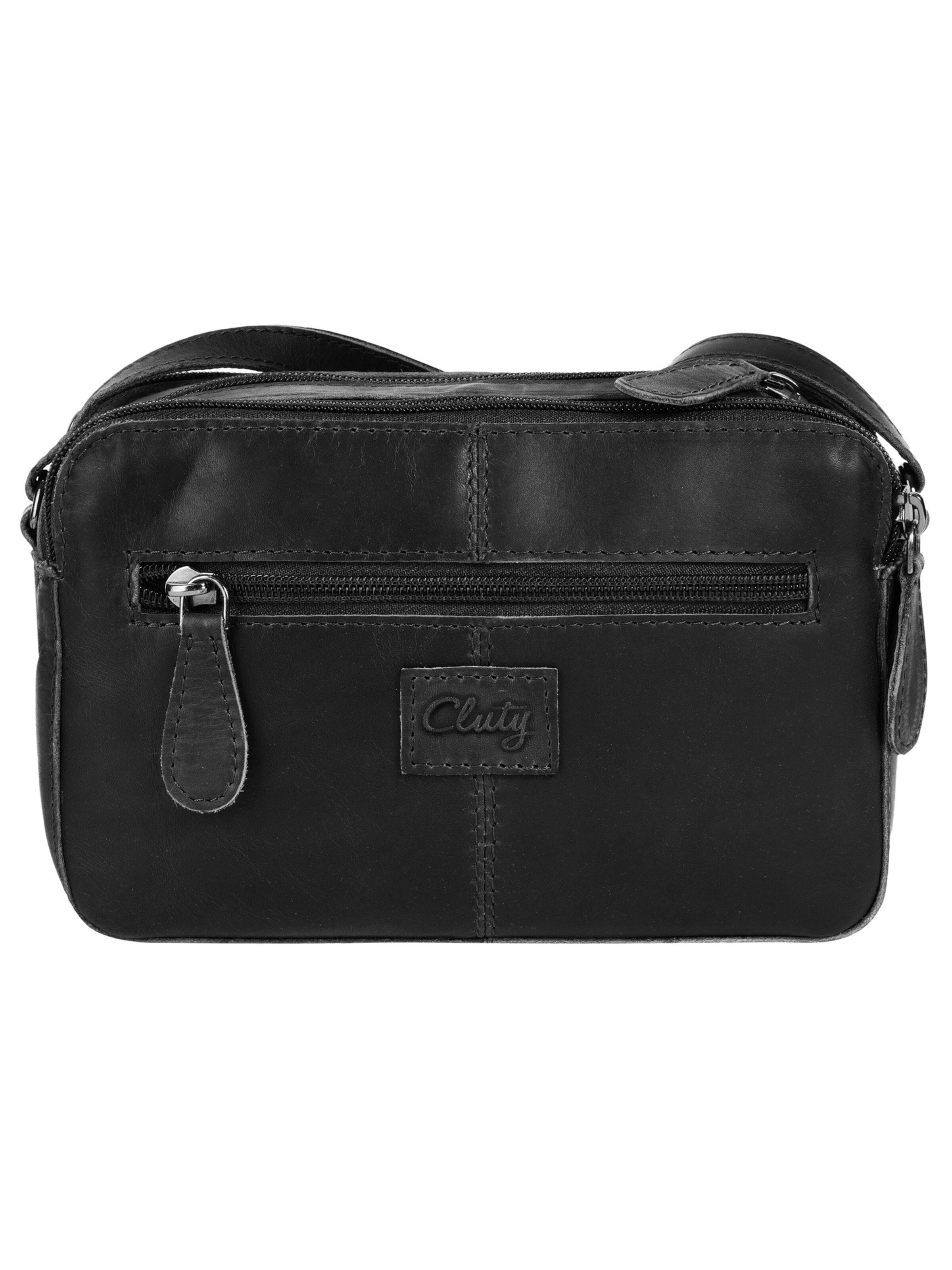 Sac à bandoulière Cluty en noir : devant