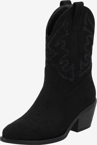 Palado by Sila Sahin Stiefel 'Meldy' in Schwarz: Vorderseite
