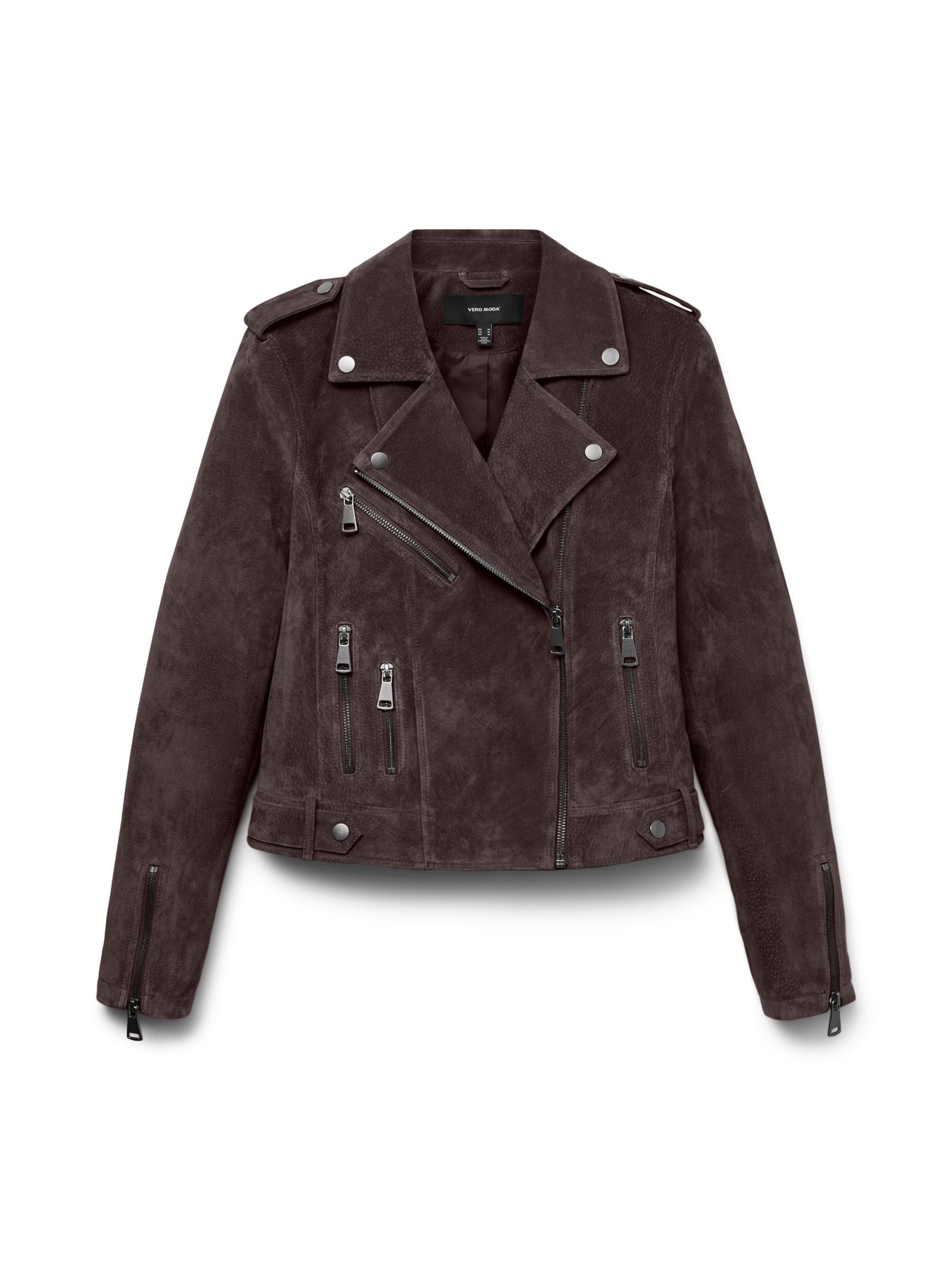 VERO MODA Veste mi-saison 'VMRroycealice' en brun foncé, Vue avec produit