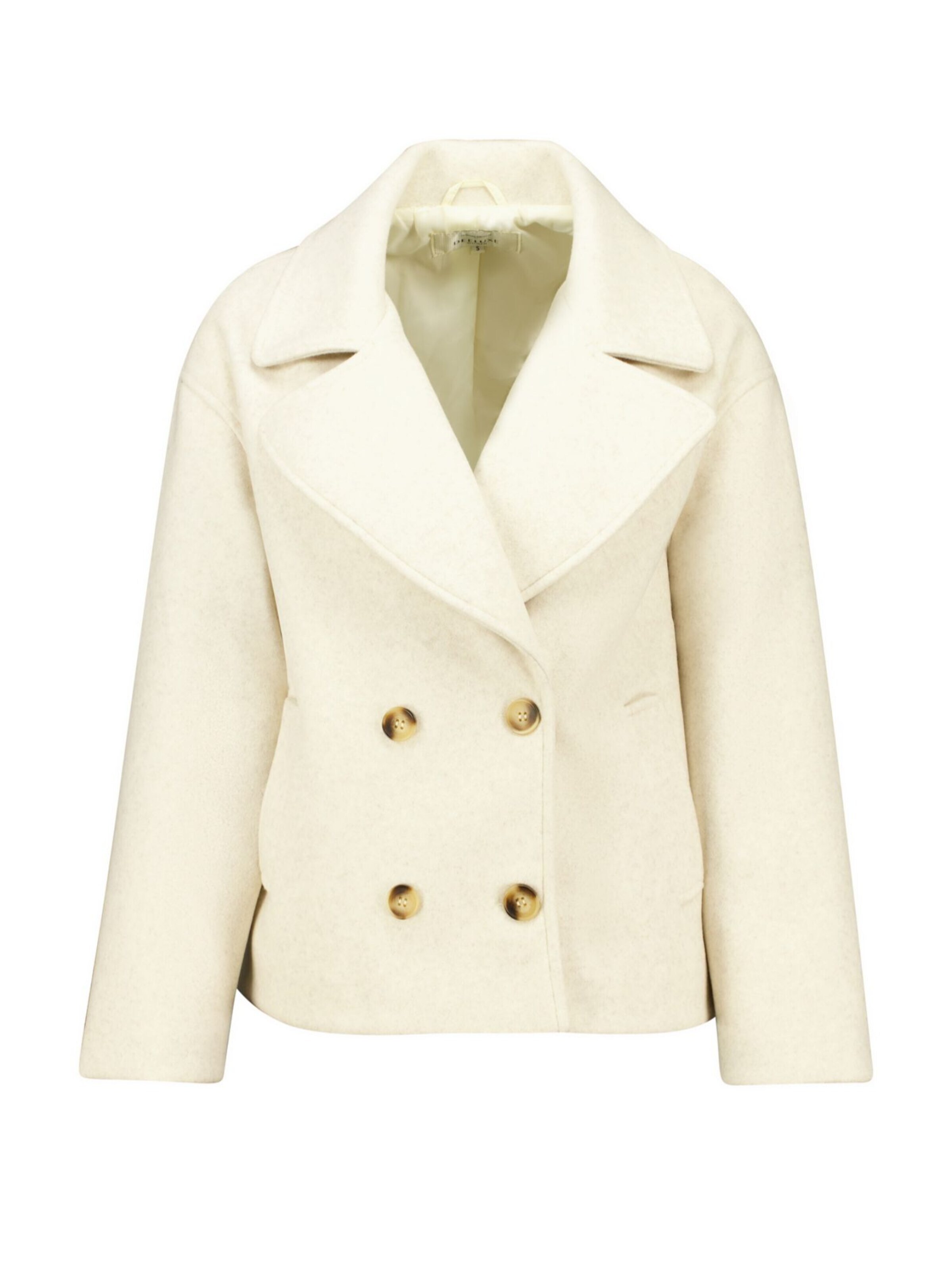 Deeluxe Manteau d’hiver en L en crème, Vue avec produit