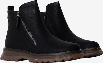 Bottines The Divine Factory en noir : devant