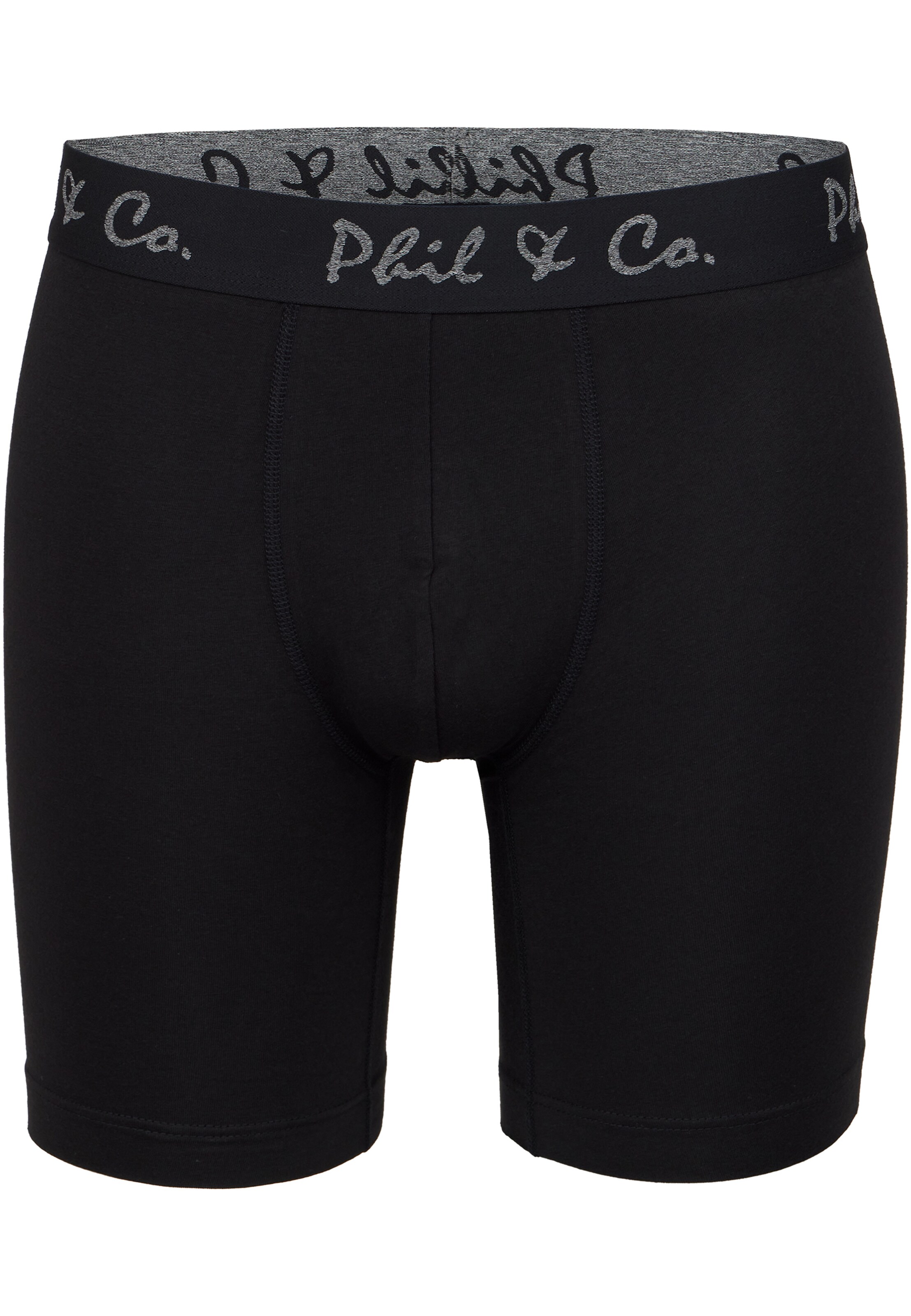 Phil & Co. Berlin Boxer shorts ' Long Boxer ' in Grey