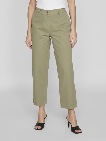 VILA Regular Pants in Green: front