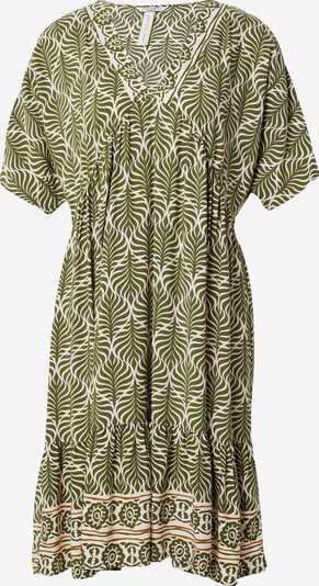 ZABAIONE Kleid 'Me44la' in karamell / grün / naturweiß, Produktansicht