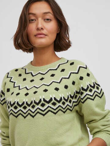 VILA Sweater 'Snowball' in Green