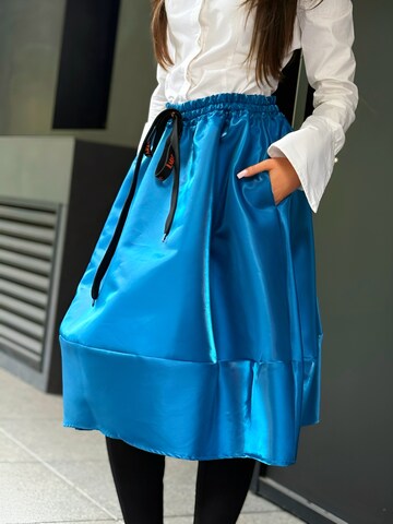 IUnique Skirt 'Taffeta Balloon Skirt' in Blue