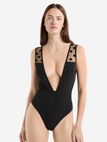 ETAM Body 'Love Affair' in Zwart: voorkant