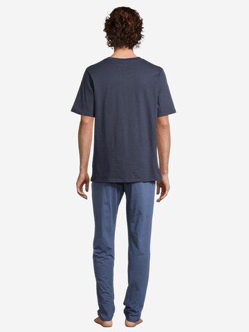 SCHIESSER Pajama short 'Night & Home' in Blue