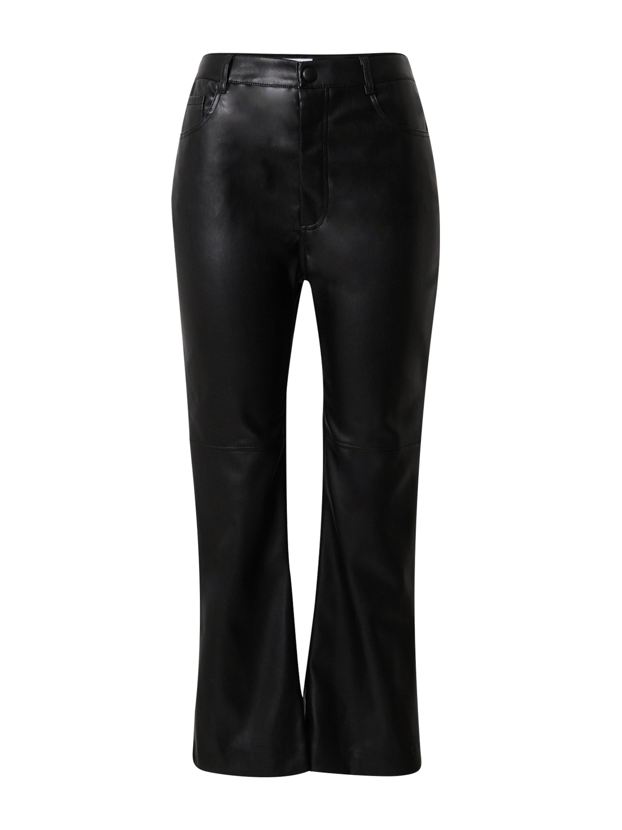 EDITED Bootcut Broek 'Sia' in Zwart: voorkant