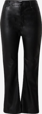 EDITED Bootcut Spodnie 'Sia' w kolorze czarny: przód