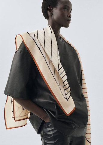MANGO Schal 'Biggeo' in Beige