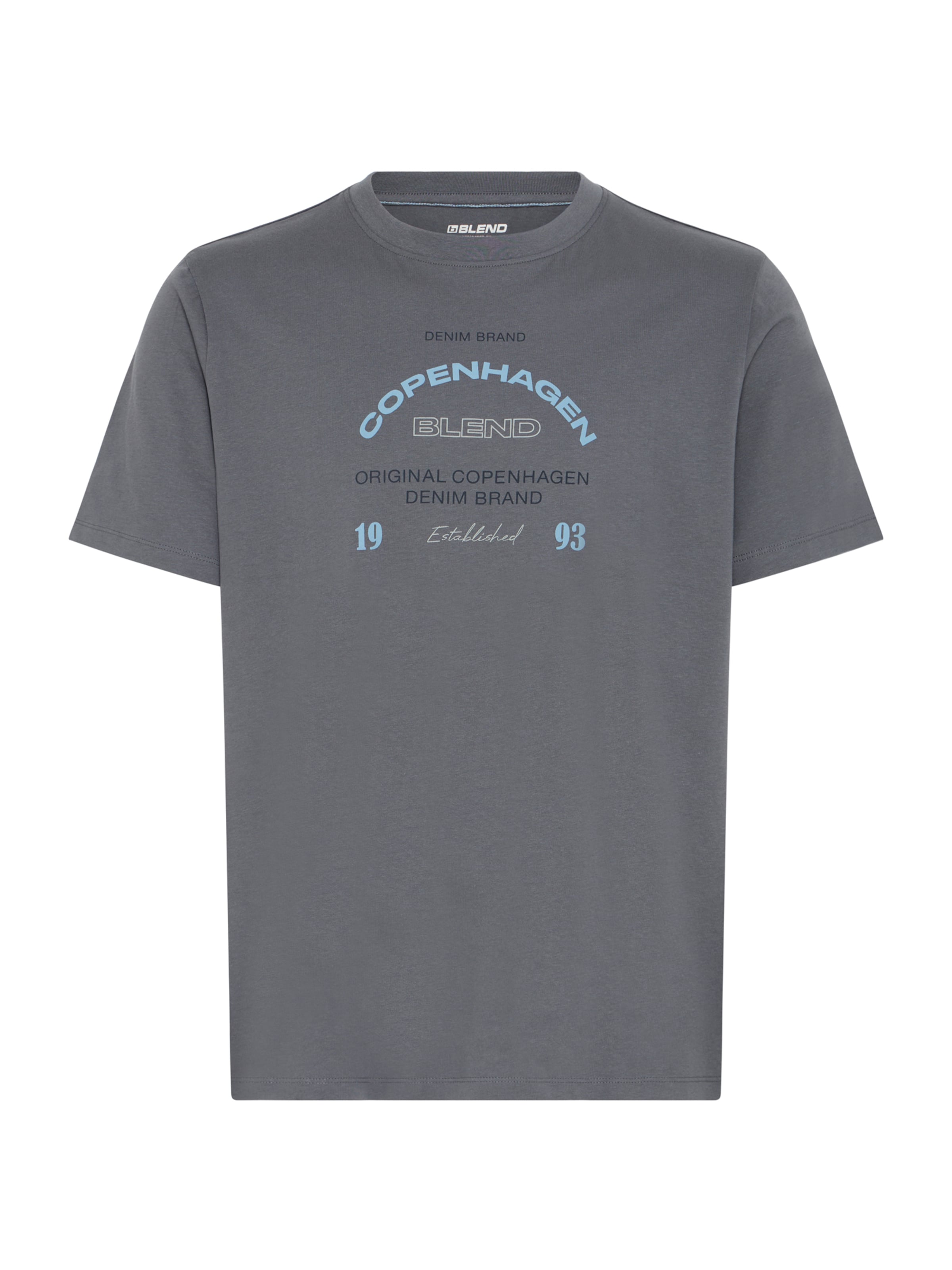 BLEND Тениска 'BHKORNELI' в сиво: отпред