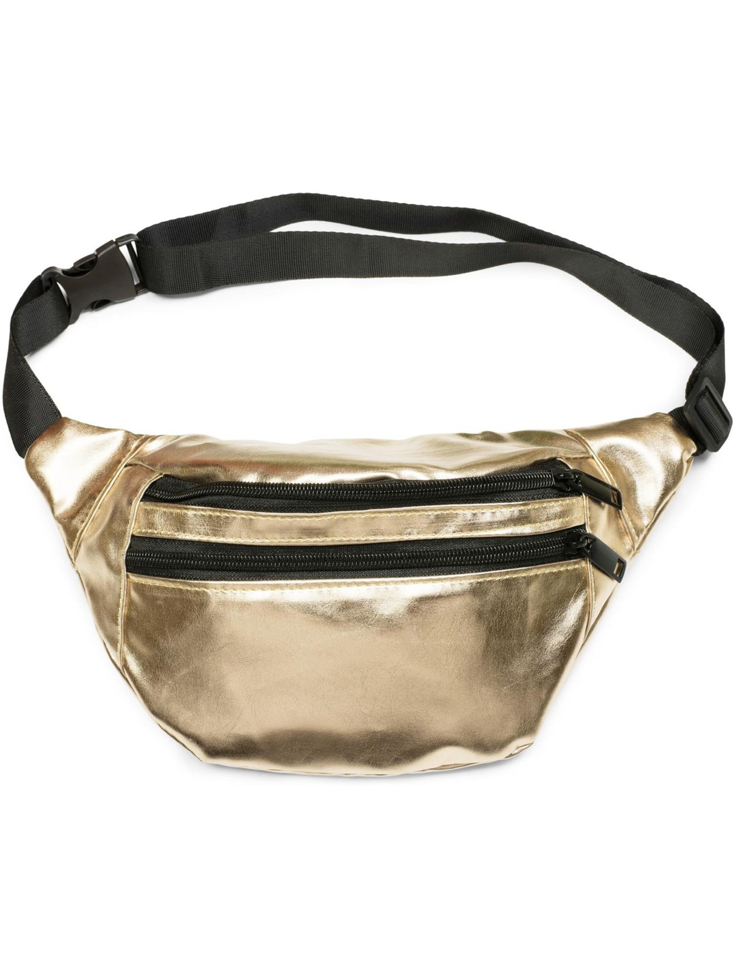 styleBREAKER Gürteltasche 'Metallic Bauchtasche Glitzer'‌‌ in Gold: Vorderseite