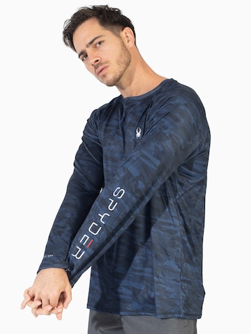 Spyder Functioneel shirt in Blauw