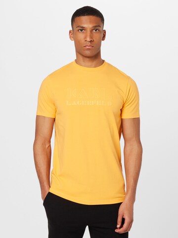 Karl Lagerfeld Тениска в оранжево: отпред