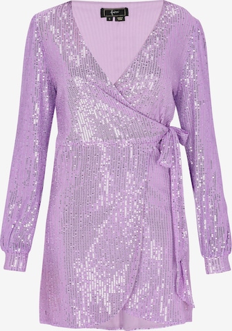 faina Kokteilové šaty - Fialová: predná strana