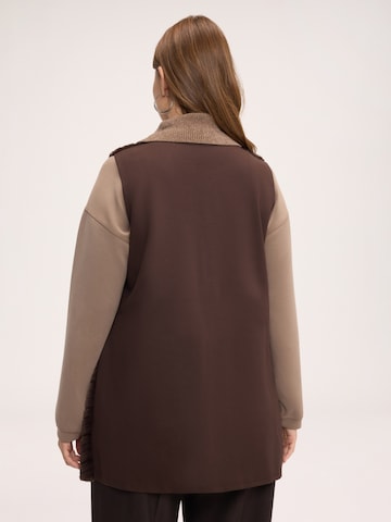 Gilet Fiorella Rubino en marron