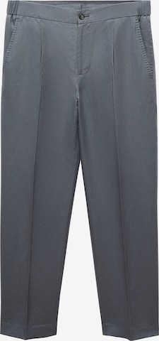 MANGO MAN Regular Pleated Pants 'Sorbet' in Grey: front