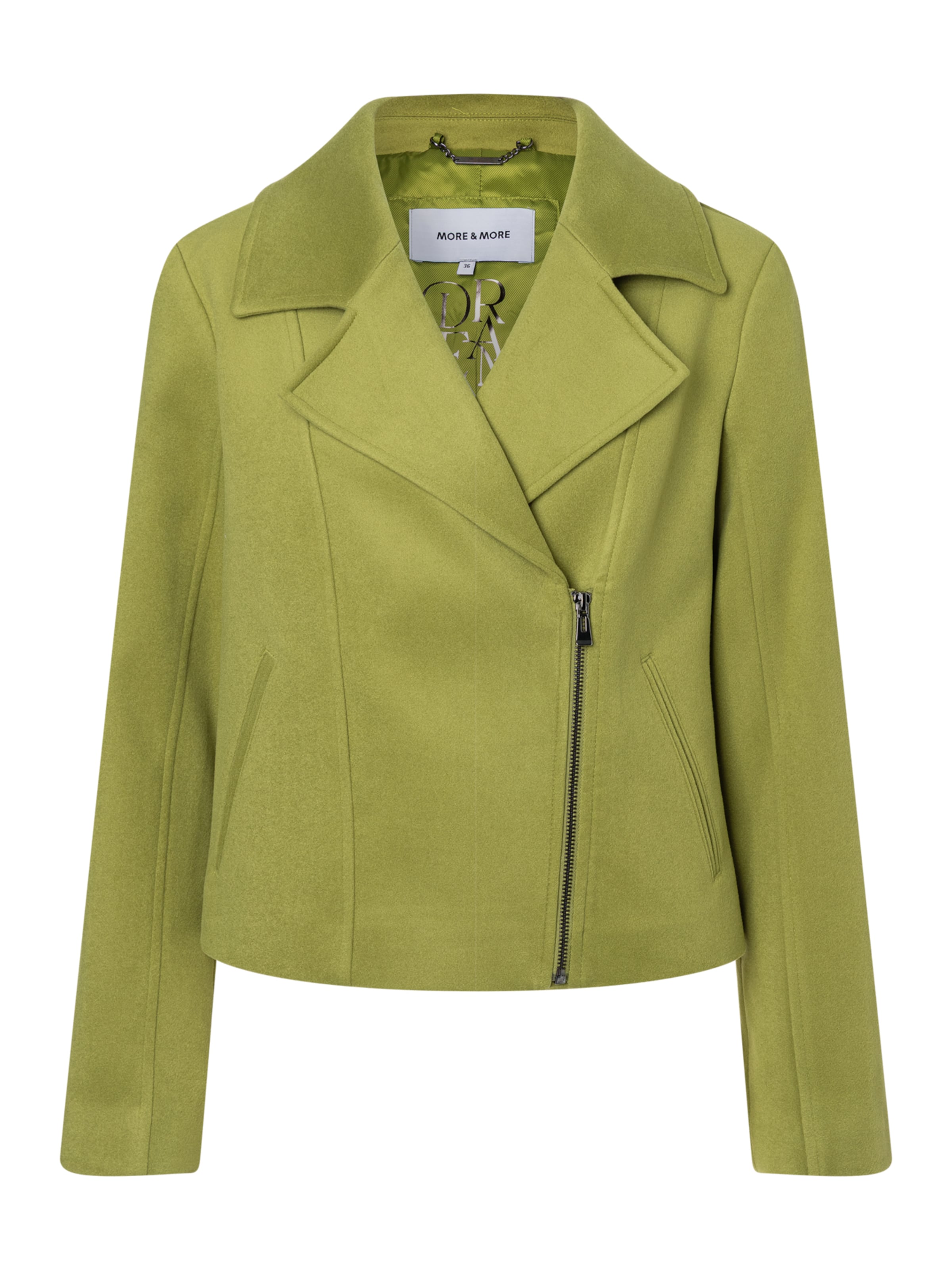 MORE & MORE Between-Season Jacket in Green: front
