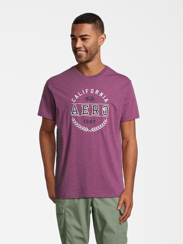 AÉROPOSTALE Shirt in Purple: front