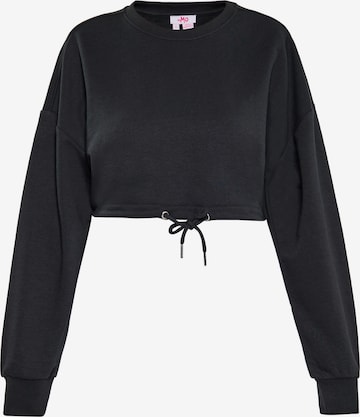 MYMO Μπλούζα φούτερ σε μαύρο: μπροστά