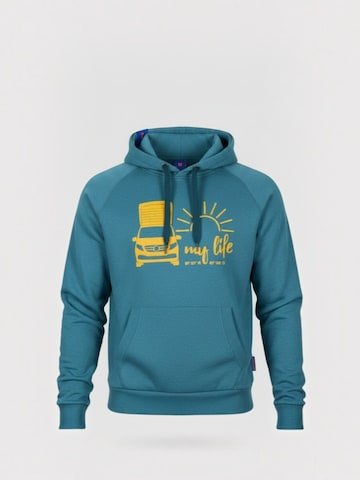 salzhaut Sweatshirt 'My Life' in Blue: front