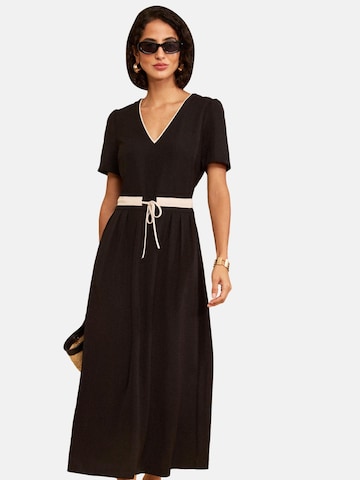 Robe love & roses en noir : devant