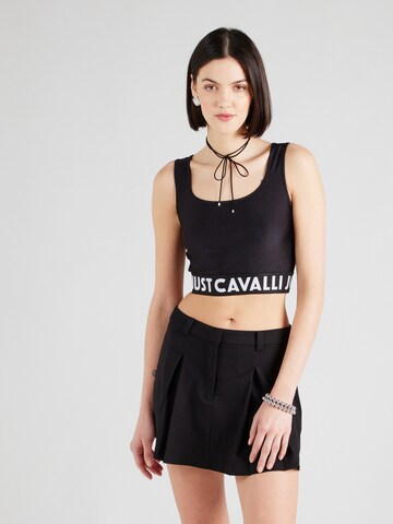 Just Cavalli Top in Zwart: voorkant