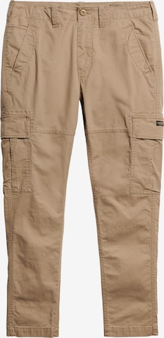 Pantalon cargo Superdry en beige : devant