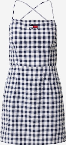 Tommy Jeans Kleid 'Gingham' in Blau: predná strana