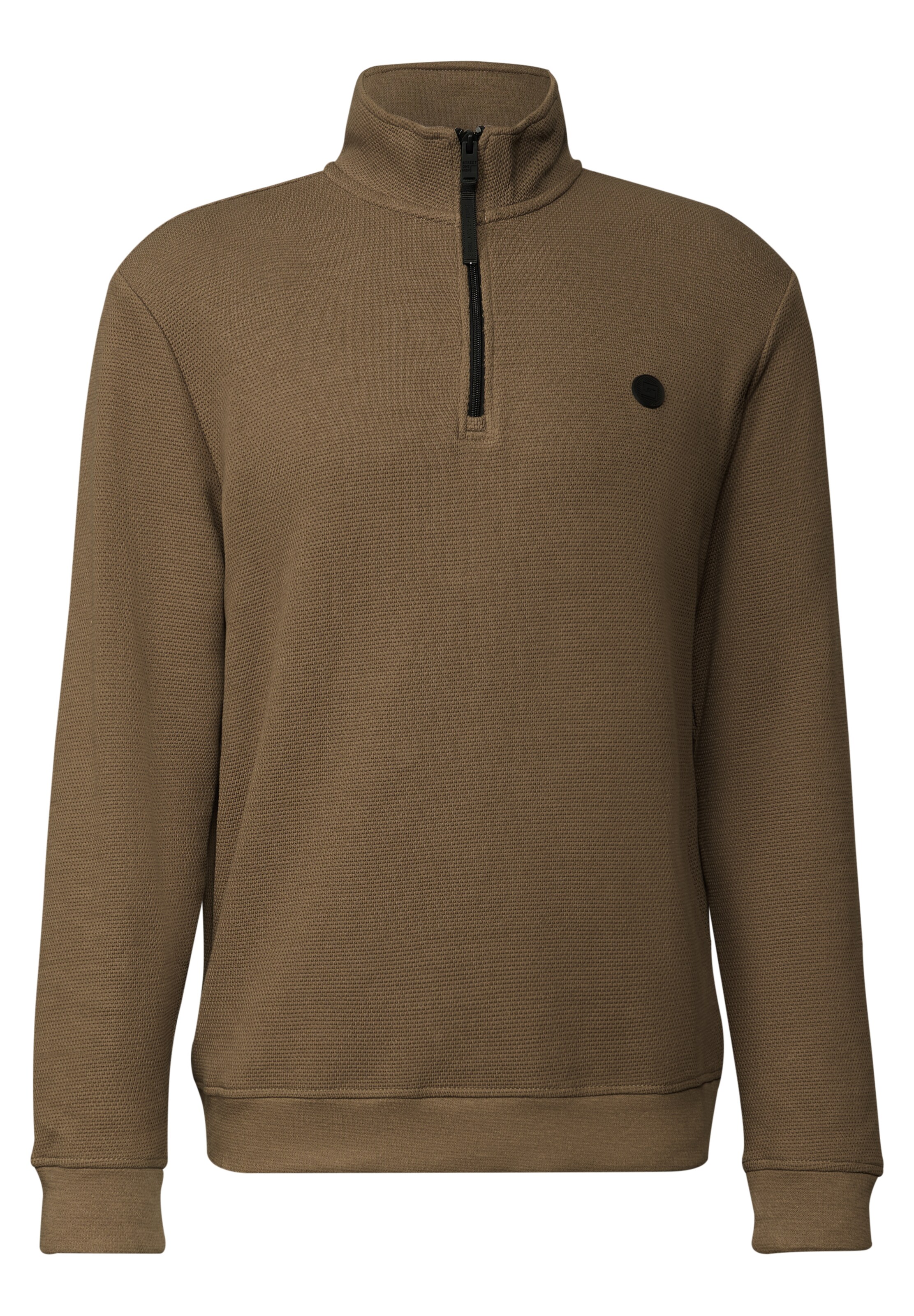 Street One MEN Pullover in Braun: Vorderseite