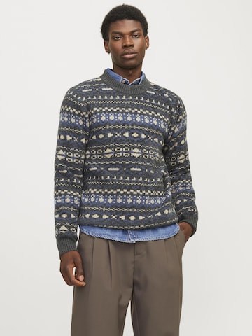 Pull-over JACK & JONES en gris : devant