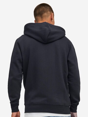 JACK & JONES Zip-Up Hoodie 'Star' in Black