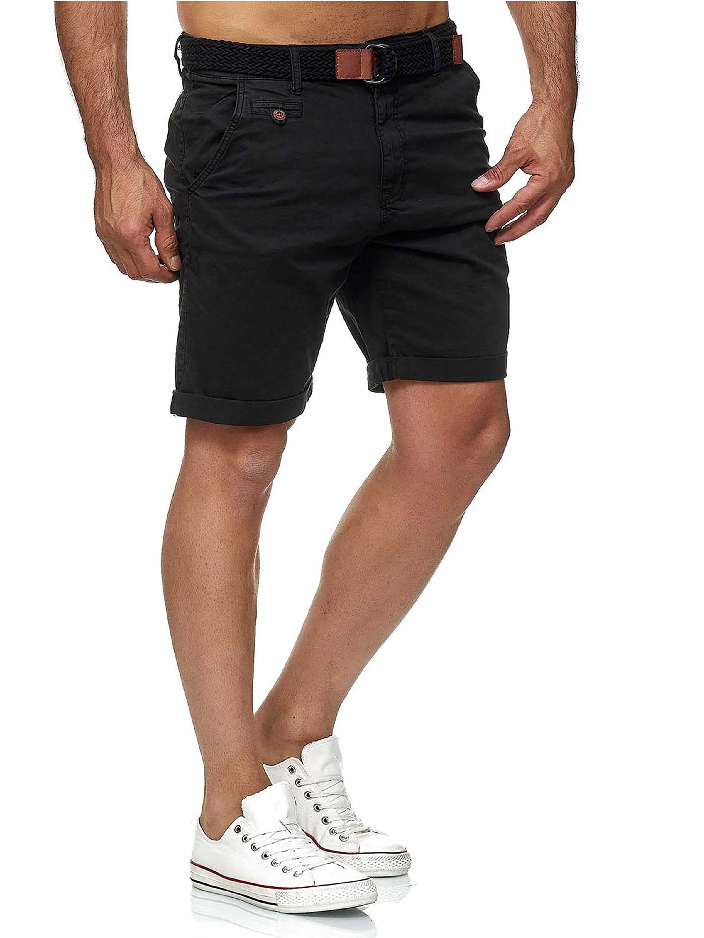 INDICODE Regular Pants 'Indicode Conor' in Black