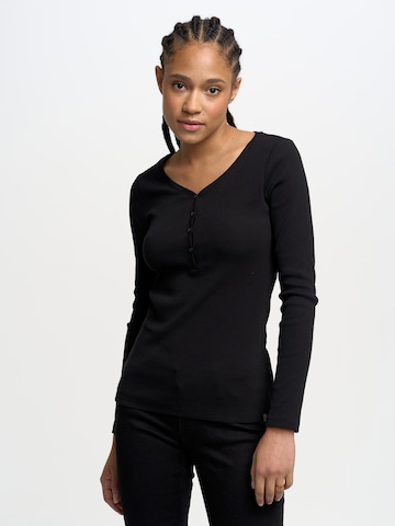 BIG STAR Shirt 'Nathalie' in Black: front