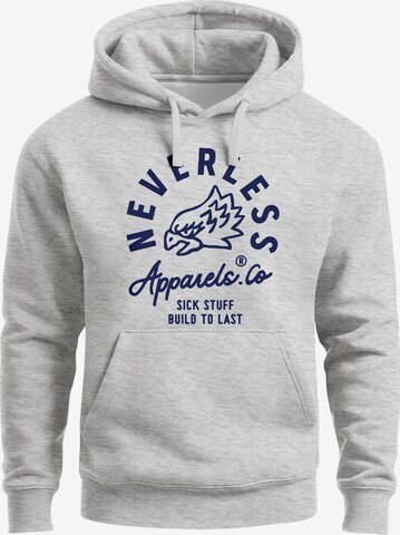 Neverless Sweatshirt 'Adler' in Grey: front