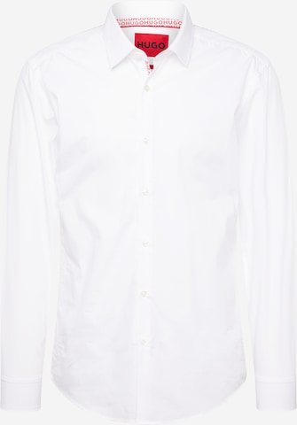 HUGO Red Slim fit Skjorta 'Koey' i vit: framsida