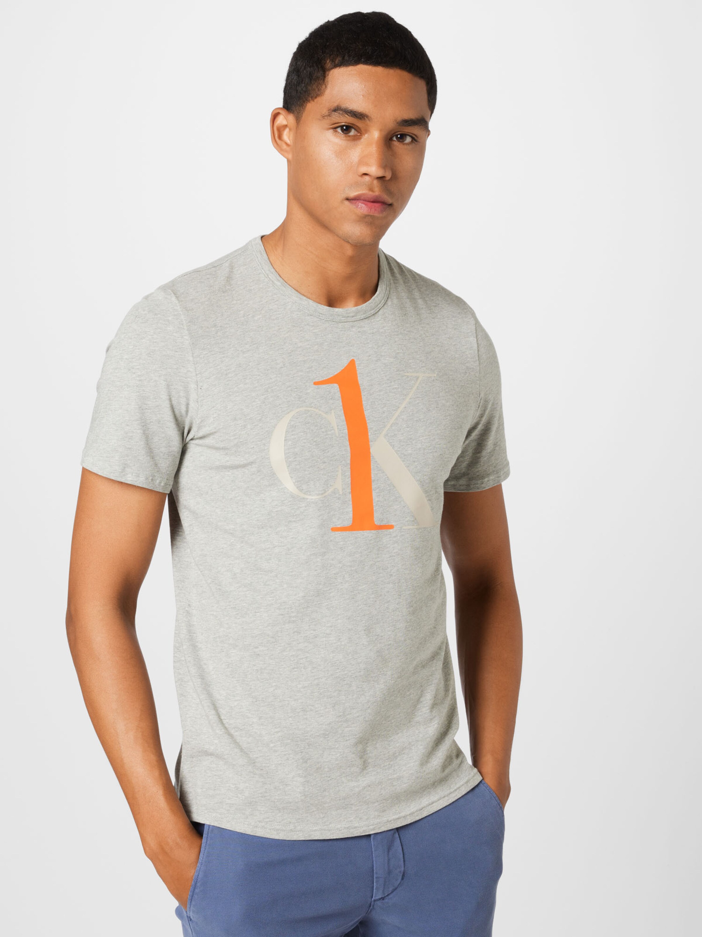 Männer Shirts Calvin Klein Schlafshirt in Grau, Graumeliert - VD23127 Männer Shirts Calvin Klein Schlafshirt in Grau, Graumeliert - VD23127