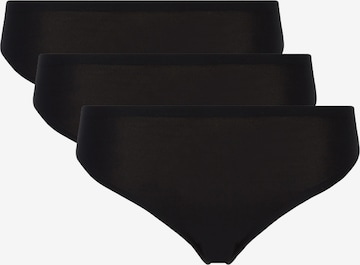 Chantelle Thong 'SOFT STRETCH' in Black: front