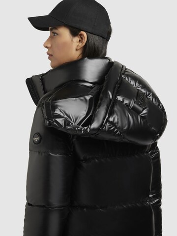 Manteau d’hiver ' Haya Shiny-YM ' khujo en noir